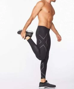 2XU - Men's Compression Tights Light Speed Sage Reflective -Men's Activity Shop 2XU4 grande