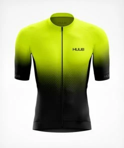 HUUB - Mens Cycle Jersey Core 3 Short Sleeve Black/Fluo Yellow
