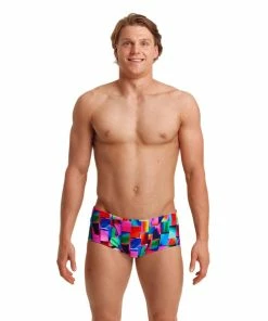 FUNKY TRUNKS - Mens Brief Classic Patch Panels