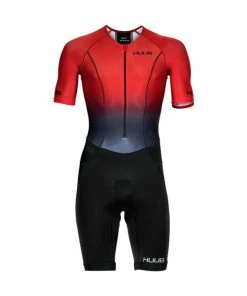 HUUB - Mens Trisuit Commit Long Course Trisuit Red/Black