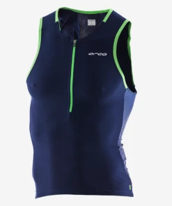 Orca - Mens Trisuit 226 Komp Tri Tank Top Navy/Green