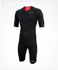HUUB - Men's Essential Long Course Tri Suit Black/Red -Men's Activity Shop LC3 grande