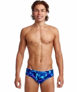FUNKY TRUNKS - Mens Brief Classic Leaf Laser