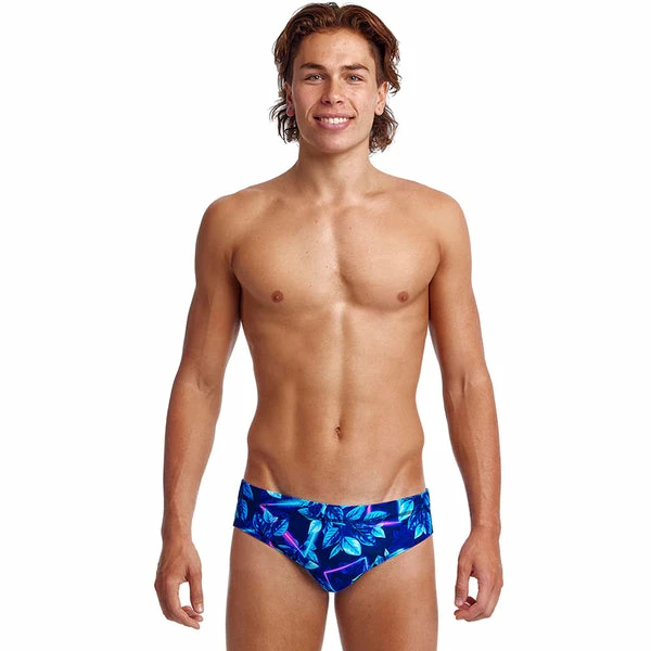 FUNKY TRUNKS - Mens Brief Classic Leaf Laser 1 FUNKY TRUNKS - Mens Brief Classic Leaf Laser