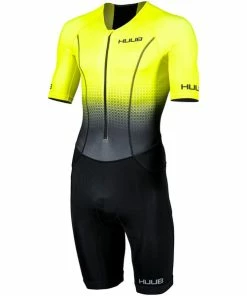 HUUB - Men's Tri suit Commit Long Course Suit Fluo Yellow/Black
