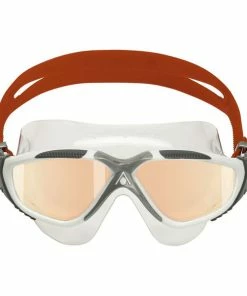 Aquasphere - Goggles Vista Swim Mask White, Grey, Red with Iridescent Mirrored Lens -Men's Activity Shop ms5050906lmi 1 grande